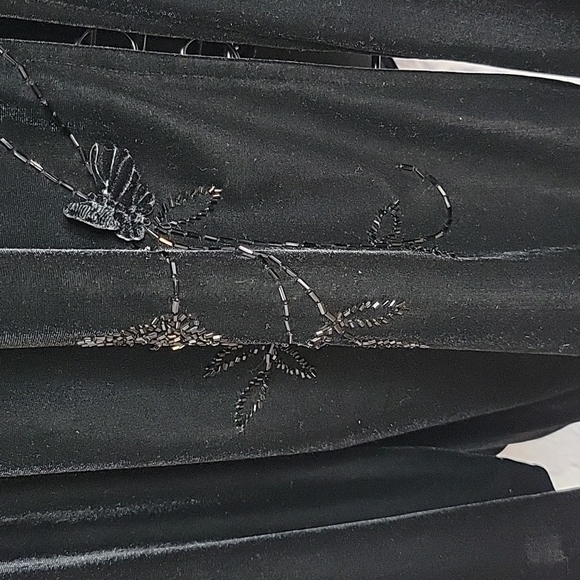 CRIMSON BY LAWRENCE KURTZ Black Floral Beaded Jacket Size‎ 2X - Picture 4 of 8